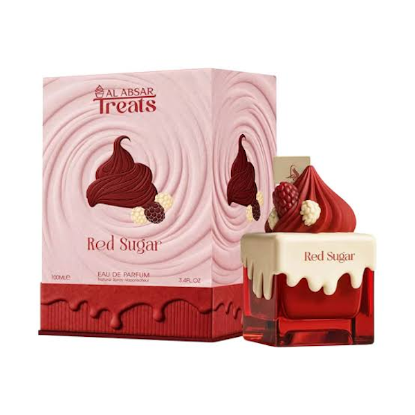 SUGAR1 PERFUME FEMENINO AL ABSAR TREATS RED SUGAR EDP 100ML - Imagen 1