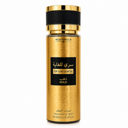 BRUMA CORPORAL MASCULINO SCENABELLA TOP CONFIDENTIAL GOLD 250ML
