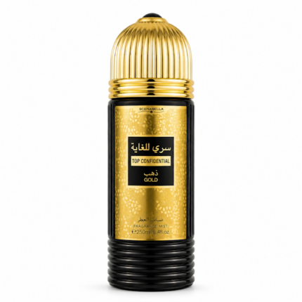 BRUMA CORPORAL MASCULINA SCENABELLA TOP CONFIDENTIAL GOLD 250ML