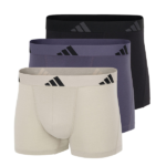 BOXER MASCULINO ADIDAS ACTIVE FLEX COTTON SET 3 PIEZAS TRICOLOR
