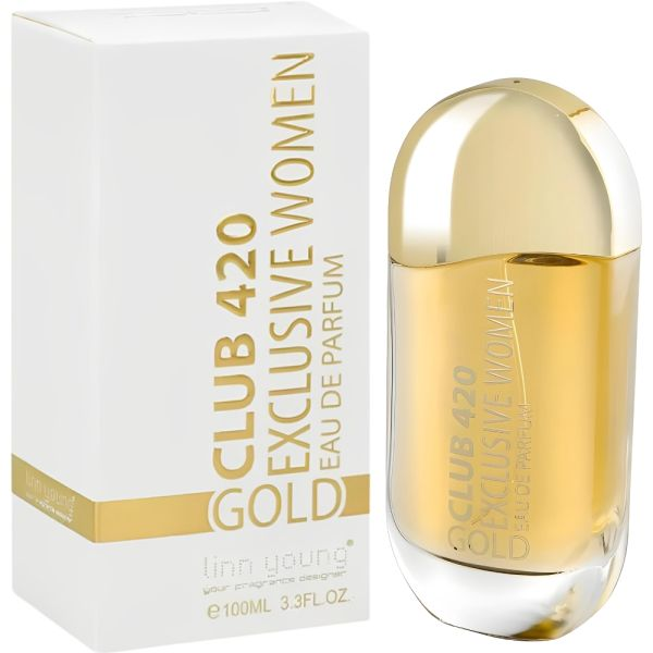 1 PERFUME FEMENINO LINN YOUNG CLUB 420 GOLD EXCLUSIVE EDP 100ML - Imagen 1