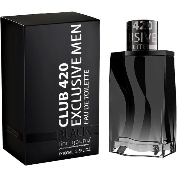 1 PERFUME MASCULINO LINN YOUNG CLUB 420 BLACK EDT 100ML - Imagen 1