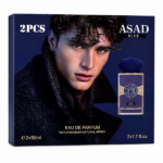 PERFUME MASCULINO LUCA ASAD BLUE EDP 50ML SET 2 PIEZAS - Imagen 2