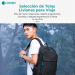 MOCHILA UNISEX COTECI OXFORD SERIES DOUBLE BLACK - Imagen 6