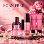 PERFUME FEMENINO AROMA BORN FREE SET 5 PIEZAS - Imagen 3