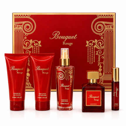 PERFUME UNISEX AROMA BOUQUET ROUGE SET 5 PIEZAS