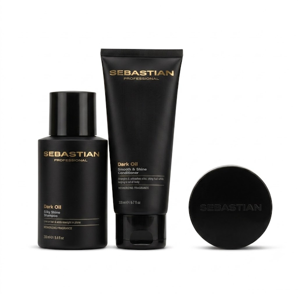 DARK OIL SET SMALL........ SET CAPILAR SEBASTIAN PROFESSIONAL DARK OIL NEW SHAMPOO 280ML + ACONDICIONADOR 200ML + MÁSCARA 145ML - Imagen 1
