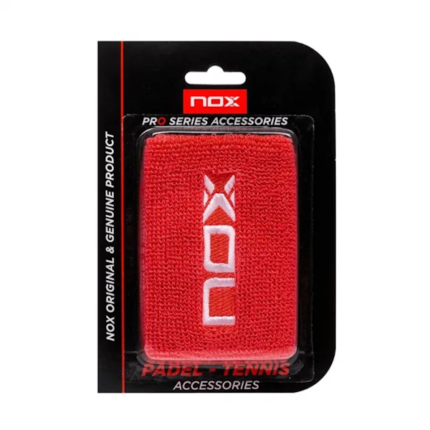 MUÑEQUERA DEPORTIVO UNISEX NOX 2 UNI ROJO/BLANCO