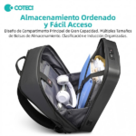 MOCHILA UNISEX COTECI SPACE SERIES BADE TSA BLACK - Imagen 5