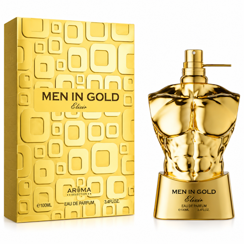 PERFUME MASCULINO AROMA MEN IN GOLD ELIXIR EDP 100ML