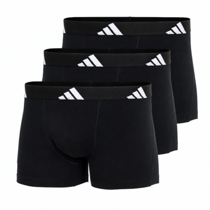 BOXER MASCULINO ADIDAS SET 3 PIEZAS COLOR NEGRO