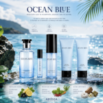 PERFUME MASCULINO AROMA OCEAN BLUE SET 5 PIEZAS - Imagen 3