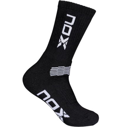 MEDIA DEPORTIVO MASCULINO NOX TÉCNICOS CAÑO MEDIO NEGRO/ BLANCO