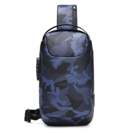 BOLSO BANDOLERA MASCULINO COTECI COMBINATION LOCK WATERPROOF CAMOUFLAGE/BLUE