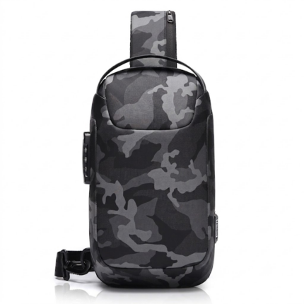 BOLSO BANDOLERA MASCULINO COTECI COMBINATION LOCK WATERPROOF CAMOUFLAGE/GRAY
