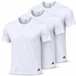 CAMISETA DEPORTIVO MASCULINO ADIDAS WHITE SET 3 PIEZAS