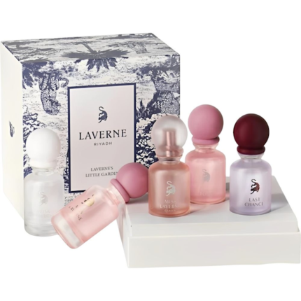 SET MINI PERFUME FEMENINO LAVERNE RIYADH LAVERNE'S LITTLE GARDEN 5 UNIDADES 10ML