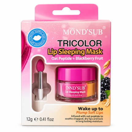 MÁSCARA LABIAL MOND’SUB TRICOLOR LIP SLEEPING OAT PEPTIDE + BLACKBERRY FRUIT