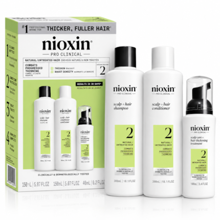 SET CAPILAR NIOXIN PRO CLINICAL SYSTEM 2 SH/CD/TTO 3 PIEZAS