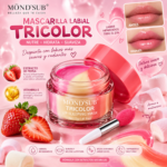 MÁSCARA LABIAL MOND’SUB TRICOLOR LIP SLEEPING STRAWBERRY + VITAMIN E - Imagen 3