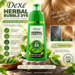 SHAMPOO COLOR CAPILAR DEXE HERBAL BUBBLE DYE 9.0 VERY LIGHT BLOND 420ML - Imagen 3
