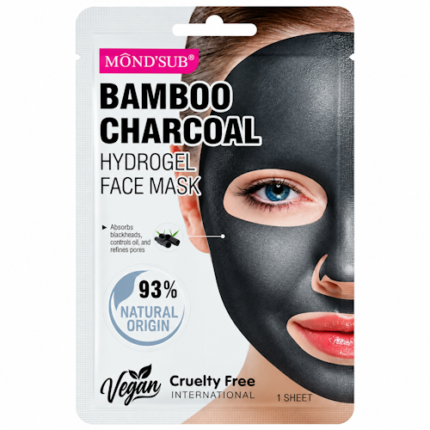 MÁSCARA FACIAL MOND’SUB BAMBOO CHARCOAL HYDROGEL