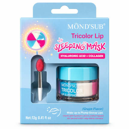 MÁSCARA LABIAL MOND’SUB TRICOLOR LIP SLEEPING HYALURONIC ACID + COLLAGEN
