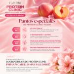 SHAMPOO CAPILAR ELASTINE PROTEIN CLINIC MOROCAN ARGAN OIL 10000 PPM PEACH BLOSSOM EDITION 1000ML - Imagen 4