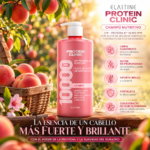 SHAMPOO CAPILAR ELASTINE PROTEIN CLINIC MOROCAN ARGAN OIL 10000 PPM PEACH BLOSSOM EDITION 1000ML - Imagen 2