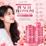 SHAMPOO CAPILAR ELASTINE PROTEIN CLINIC MOROCAN ARGAN OIL 10000 PPM PEACH BLOSSOM EDITION 1000ML - Imagen 7