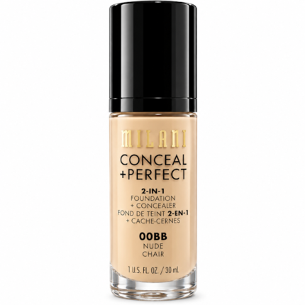 BASE FACIAL MILANI 2 EN 1 FOUNDATION +CONCEALER NUDE 00BB