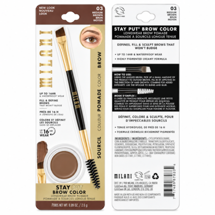 CERA PARA CEJAS MILANI STAY/MEDIUM BROWN