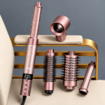 MOLDEADOR MULTIFUNCIÓN DSP 50327 PROFESSIONAL AIR WAND 7 EN 1 ROSE GOLD - Imagen 3