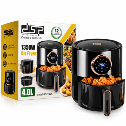 FREIDORA DE AIRE DIGITAL DSP PROFESSIONAL KB2109A 4 LITROS-1350 W