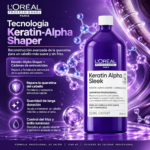 SHAMPOO CAPILAR L'ORÉAL SERIE EXPERT KERATIN ALPHA SLEEK 1500ML - Imagen 5