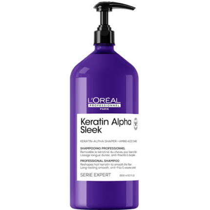 SHAMPOO CAPILAR L'ORÉAL KERATIN ALPHA SLEEK 1500ML
