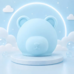 FUNDA PROTECTORA MEDICUBE ACC BOOSTER PRO HEAD CASE BEAR BLUE SKY - Imagen 4