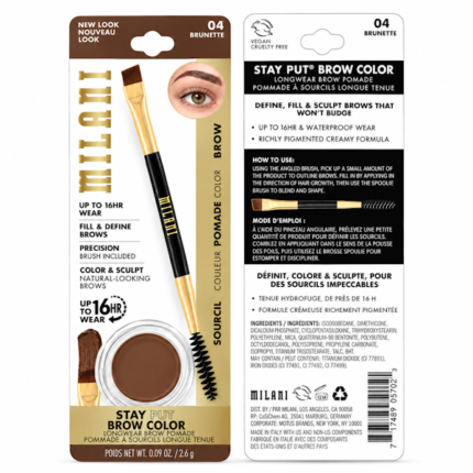 CERA PARA CEJAS MILANI STAY/DARK BROWN