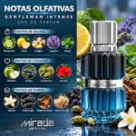 PERFUME MASCULINO MIRADA GENTLEMAN INTENSE EDP 100ML - Imagen 4