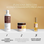 SET CAPILAR KARSEELL MACA POWER ESSENCE REPAIR SHAMPOO 500ML + MÁaSCARA  500ML + ACEITE DE ARGÁN 50ML - Imagen 2