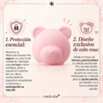 FUNDA PROTECTORA MEDICUBE ACC BOOSTER PRO HEAD CASE BEAR PINK - Imagen 2