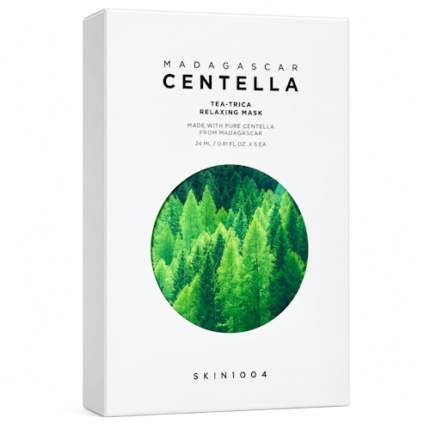 MÁSCARA FACIAL SKIN1004 MADAGASCAR CENTELLA TEA-TRICA RELAXING 24ML 5 UNIDADES