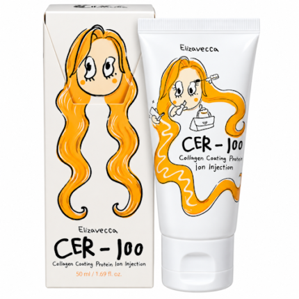 MÁSCARA CAPILAR ELIZAVECCA CER-100 COLLAGEN COATING PROTEIN ION INYECTION 50ML